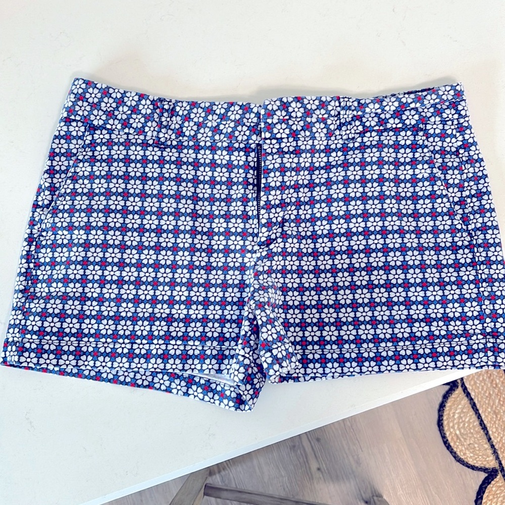 Gap Shorts Blue White Daisy Size 12